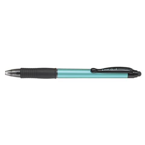Roller a scatto ricaricabile Pilot Pen Stylus G-2 0,7 mm nero fusto blu 001387