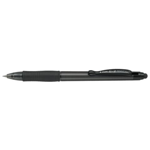 Roller a scatto ricaricabile Pilot Pen Stylus G-2 0,7 mm nero fusto grigio 001386