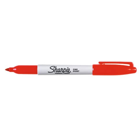 Marcatore permanente Sharpie Fine punta conica 1 mm rosso S0810940
