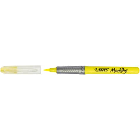 Evidenziatore bic highlighter flex giallo 1-4mm flessibile 070330355200z