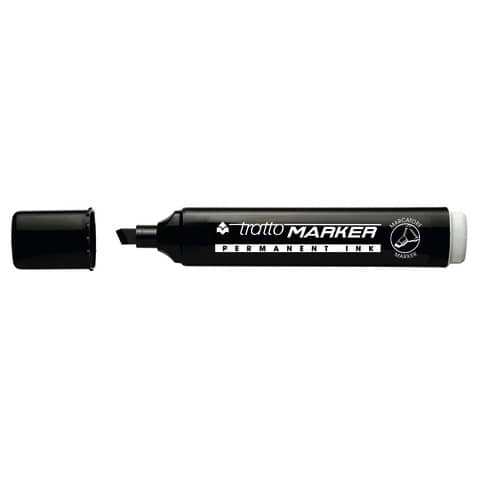 Marcatore permanente TRATTO Marker punta a scalpello 1-5 mm nero 840103