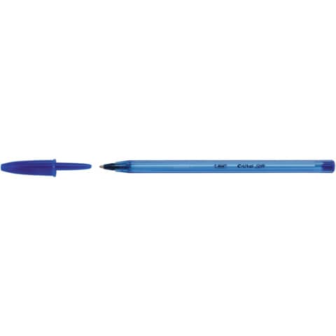 Penna a sfera BIC Cristal Soft M 1,2 mm blu 951434