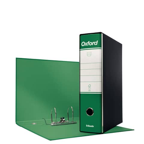 Registratore oxford esselte g85 con dorso 8 cm verde 8004157745182