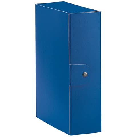 Cartelle portaprogetti Esselte C30 EUROBOX dorso 10 cm presspan biverniciato blu - 390330050