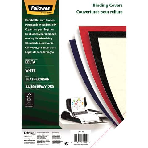 Copertine fellowes delta bianche a4 077511537011