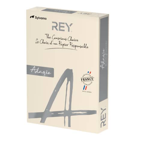 Carta a4 avorio 160g/m² rey adagio risma 250 fogli international paper 3368220137348