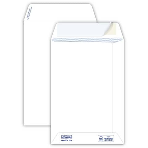 Buste a sacco bianche autoad. removibili Pigna Envelopes Competitor strip 100 g/m² 160x230 mm  conf. 500 pz - 0029516