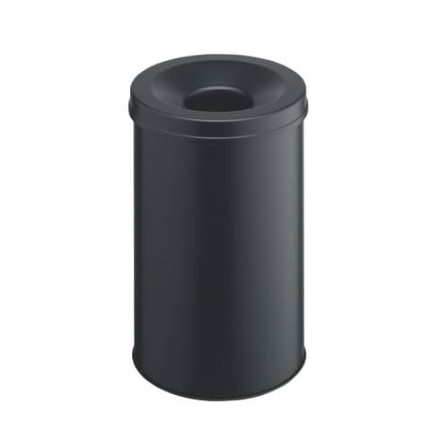 Cestino gettacarte Durable Safe acciaio 30 litri nero - 330601