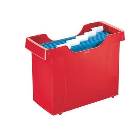 Portacartelle sospese Leitz Mini File Plus in polistirolo A4 rosso 19930325