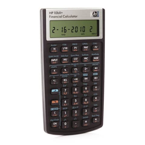 Calcolatrice scientifica HP 10bII+ con display a 12 cifre nero/argento HP-10BIIPLUS/UUZ