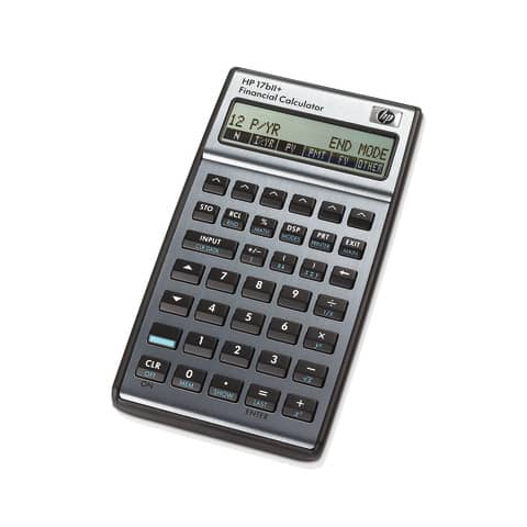 Calcolatrice professionale HP 17bII+ con oltre 250 funzioni - grigio HP-17BIIPLUS/UUZ