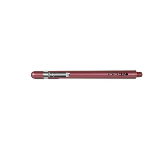 Penna a punta sintetica TRATTO Clip 0,8 mm rosso 803802