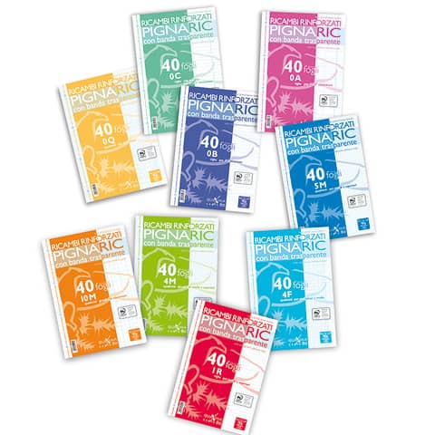 Ricambio a5 80gr carta forato 40 fogli rinforzato 8005235058941