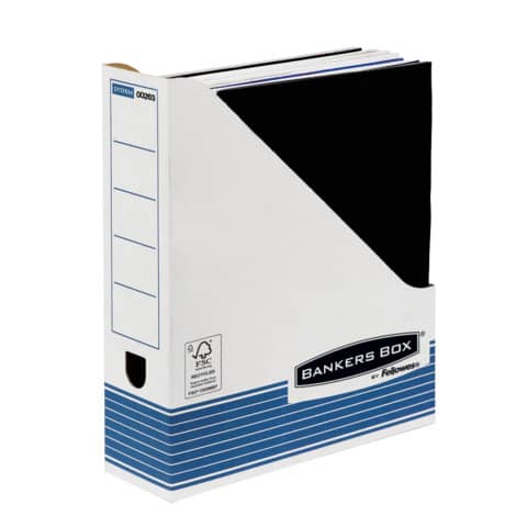 Scatola archivio FELLOWES Bankers Box® System 8x31,6x26,3 cm blu/bianco portariviste A4 - 0026301