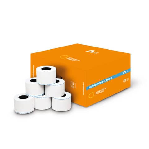 Rotoli bilancia Rotolificio Pugliese carta termica BPA Free 62 mm x 30 m foro 12 mm - conf. da 10 - 6230B