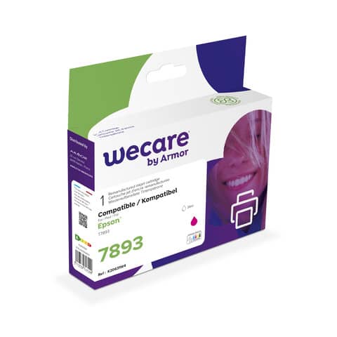 Cartuccia inkjet wecare compatibile epson magenta 34ml alta resa 3112539747299