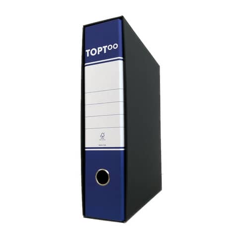 Registratore commerciale TOPToo con custodia dorso 8 cm blu 23x30 cm - RMU8BL