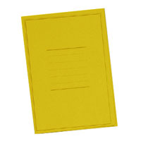 Cartellina manilla semplice con stampa giallo pz. 50