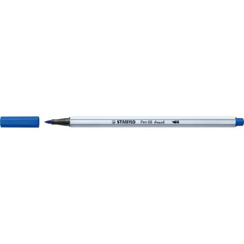 Penna Stabilo Pen 68 brush blu oltremare
