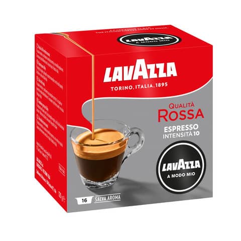 Caffè in capsule Lavazza A Modo Mio Qualità Rossa Conf. 16 cialde - 8843