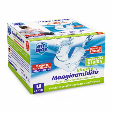 Air Max Ricarica tab  Magnete Mangiaumidità Neutra 2x450g - D0012