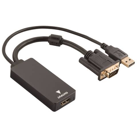 Cavetto adattatore HAMA ingresso VGA+USB/uscita HDMI 7654547