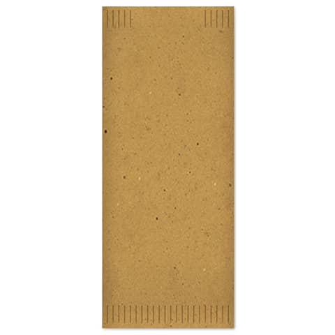 Buste portaposate Fato in cartapaglia con tovagliolo 2 veli avana Conf. 100 pezzi - 88207500