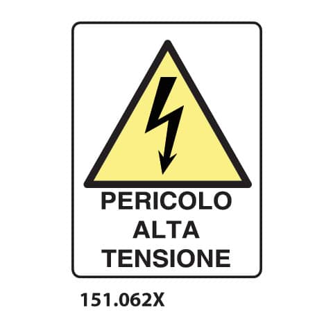 Cartello di pericolo ''Pericolo alta tensione'' Dixon Industries 20x30 cm - 151.062x