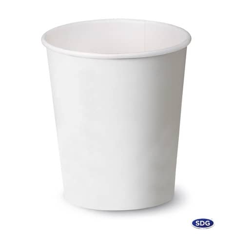 Bicchiere 3oz (85ml) Bianco in cartoncino Scatolificio del Garda Bianco - Conf. 50 pezzi - 104-00-S