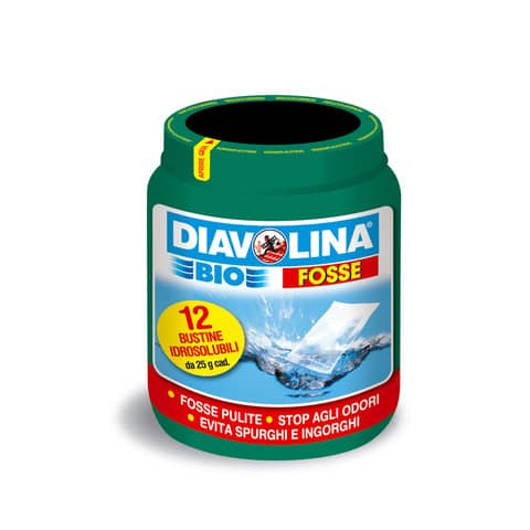 Diavolina bio attivatore fosse biologiche 12 bustine da 25g 8002840160205