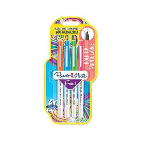 Penne paper mate flair nylon bold 2.0 tratto 1mm assortite 3026981384738