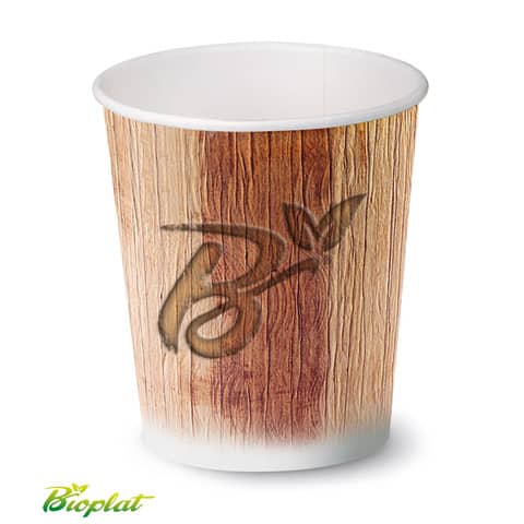 Bicchiere 3 oz (85 ml)  in cartoncino Bio Scatolificio del Garda - fantasia Palm Leaf - Conf. 50 pezzi - 300-60