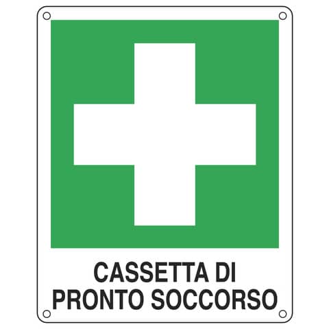Cartello d'emergenza 25x31 cm Cartelli Segnalatori ''Cassetta pronto soccorso'' E20114X