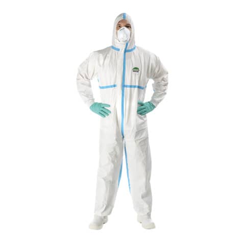 Tuta protettiva lifeguard in tessuto laminato bianco taglia xl dpi iii 8034055913529