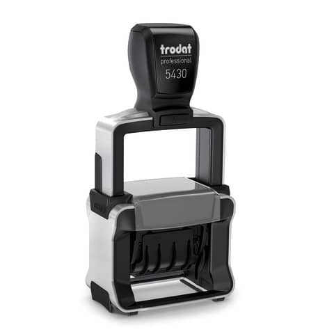 Timbro datario professionale trodat 5430 personalizzato nero 190084291354