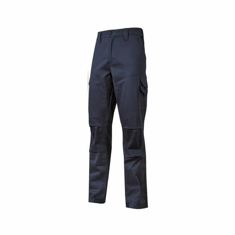 Pantalone da lavoro in cotone elasticizzato Guapo blu U-Power taglia M ST211WB-M