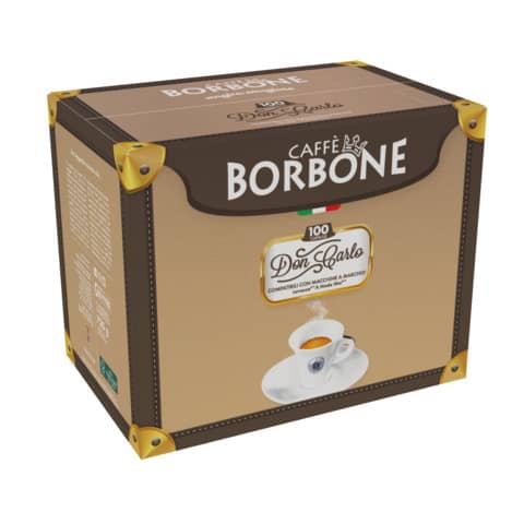 Capsule compatibili Don Carlo 100 pz Caffe Borbone qualità Rossa AMSRED100NDONCARLO