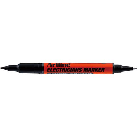 Marcatore elettrico artline doppia punta nero 0,4mm 4549441006180
