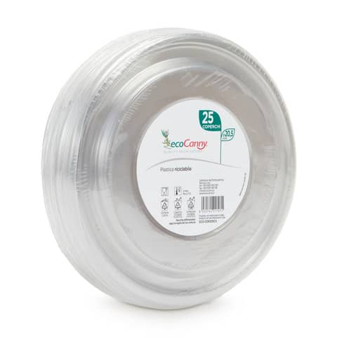 Coperchio take away ø205mm bianco plastica 8032764017071