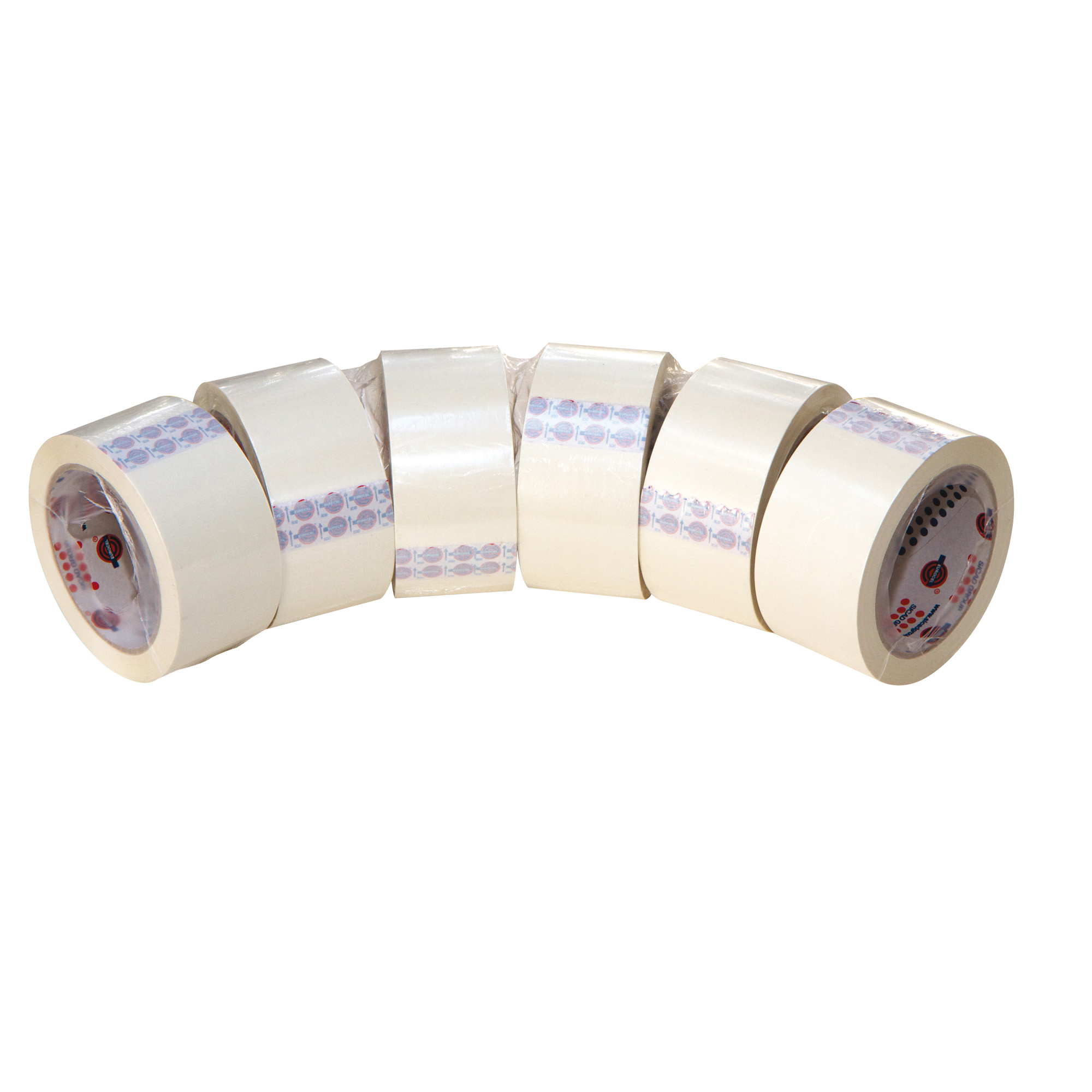 Nastro adesivo bianco eurocel pvc 50 mm per imballo cartoni silenzioso 8001814378523