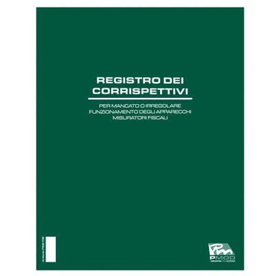 Registro dei corrispettivi Pmod avaria 31x24,5