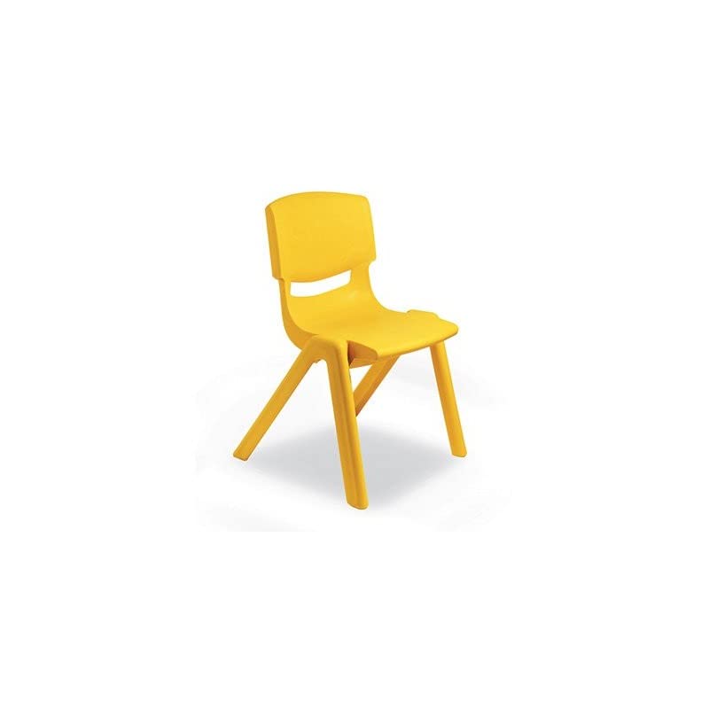 Sedia per scuole materne in ppl seduta cm.26 col giallo