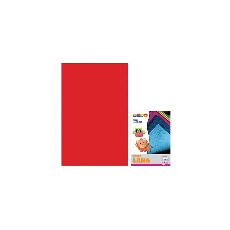 Panno lana - pezza cm. 180x50 - rosso