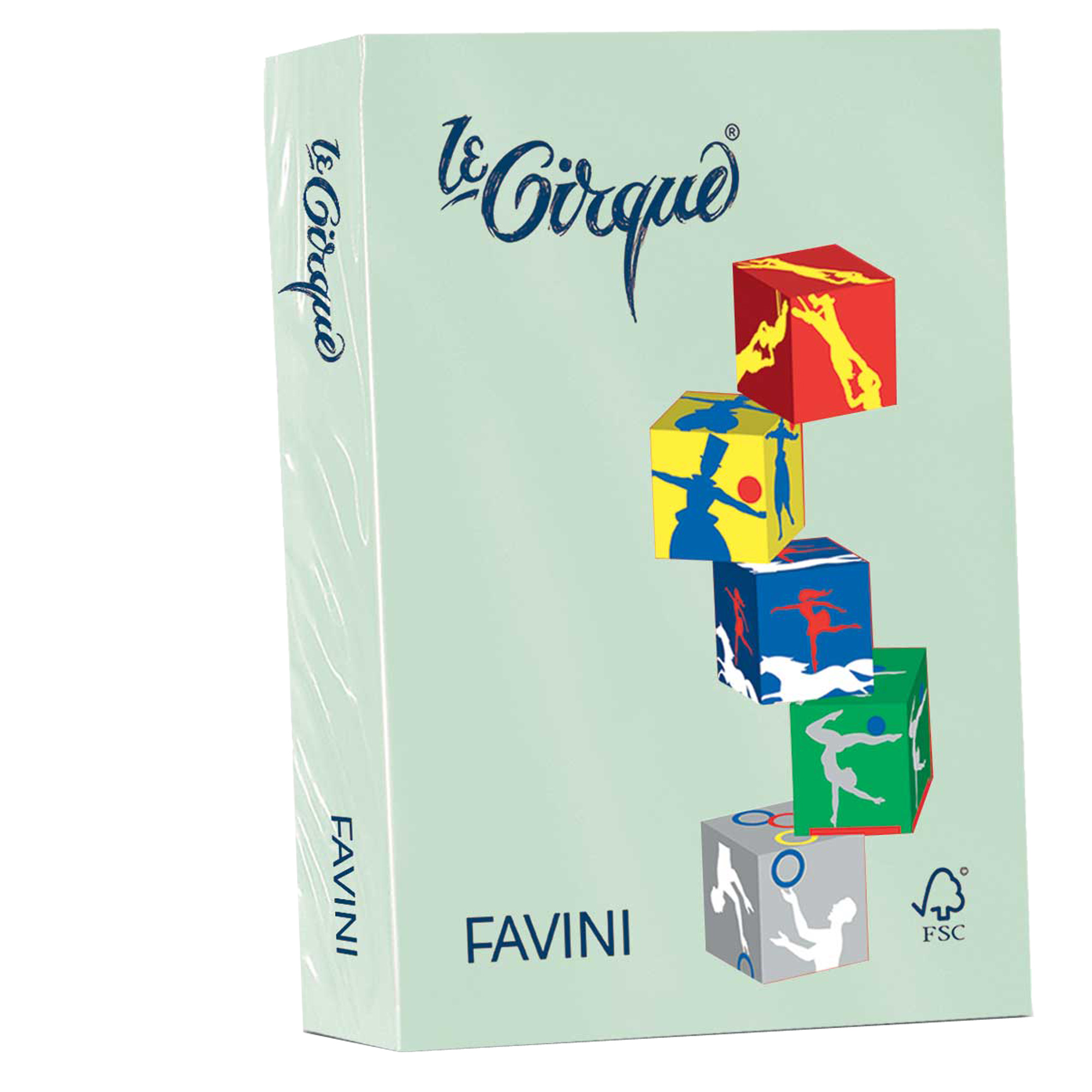 Carta Le Cirque - A4 - 80 gr - verde pistacchio pastello 102 - Favini - conf. 500 fogli