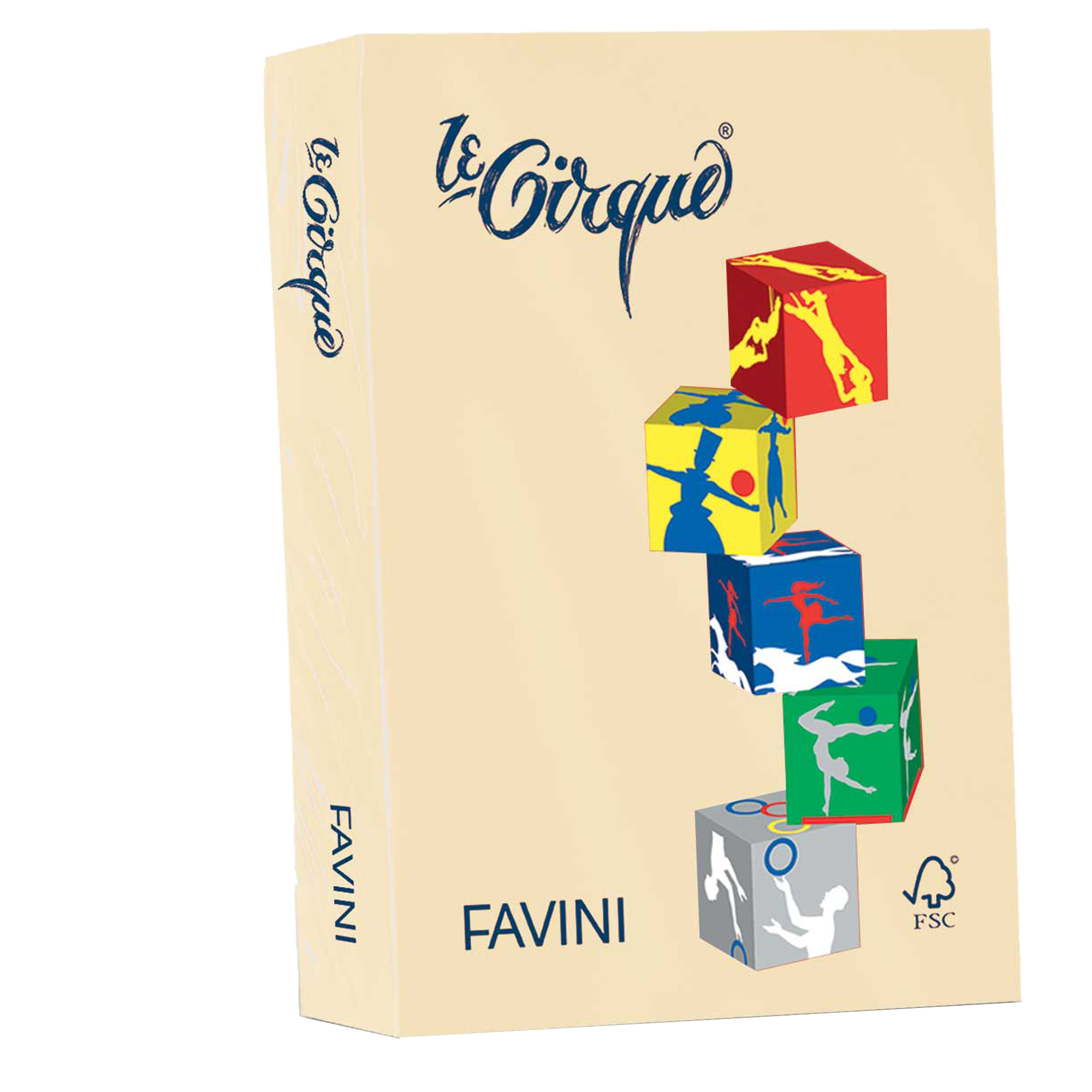 Carta Le Cirque - A4 - 80 gr - camoscio pastello 105 - Favini - conf. 500 fogli