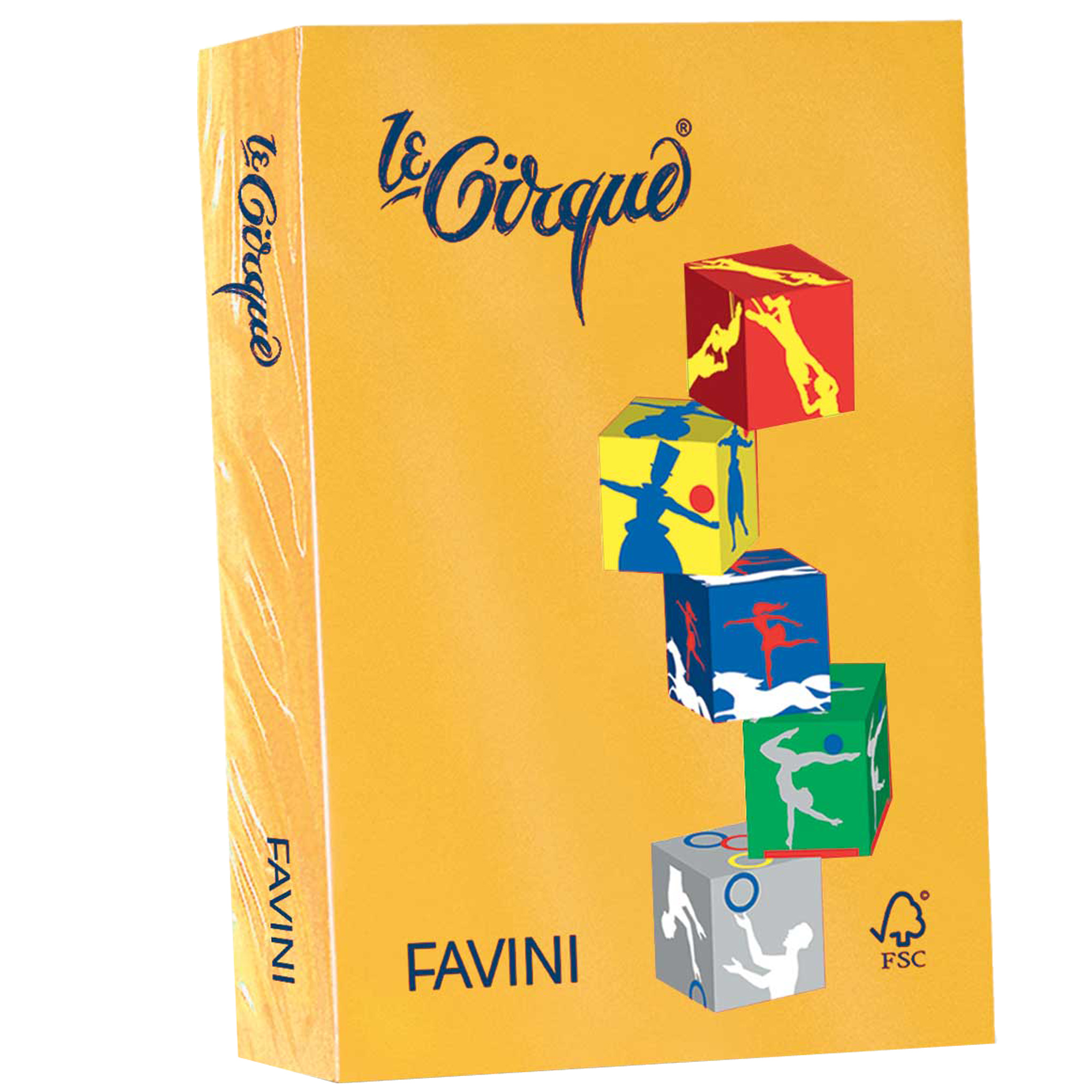 Carta Le Cirque - A4 - 80 gr - giallo oro 201 - Favini - conf. 500 fogli