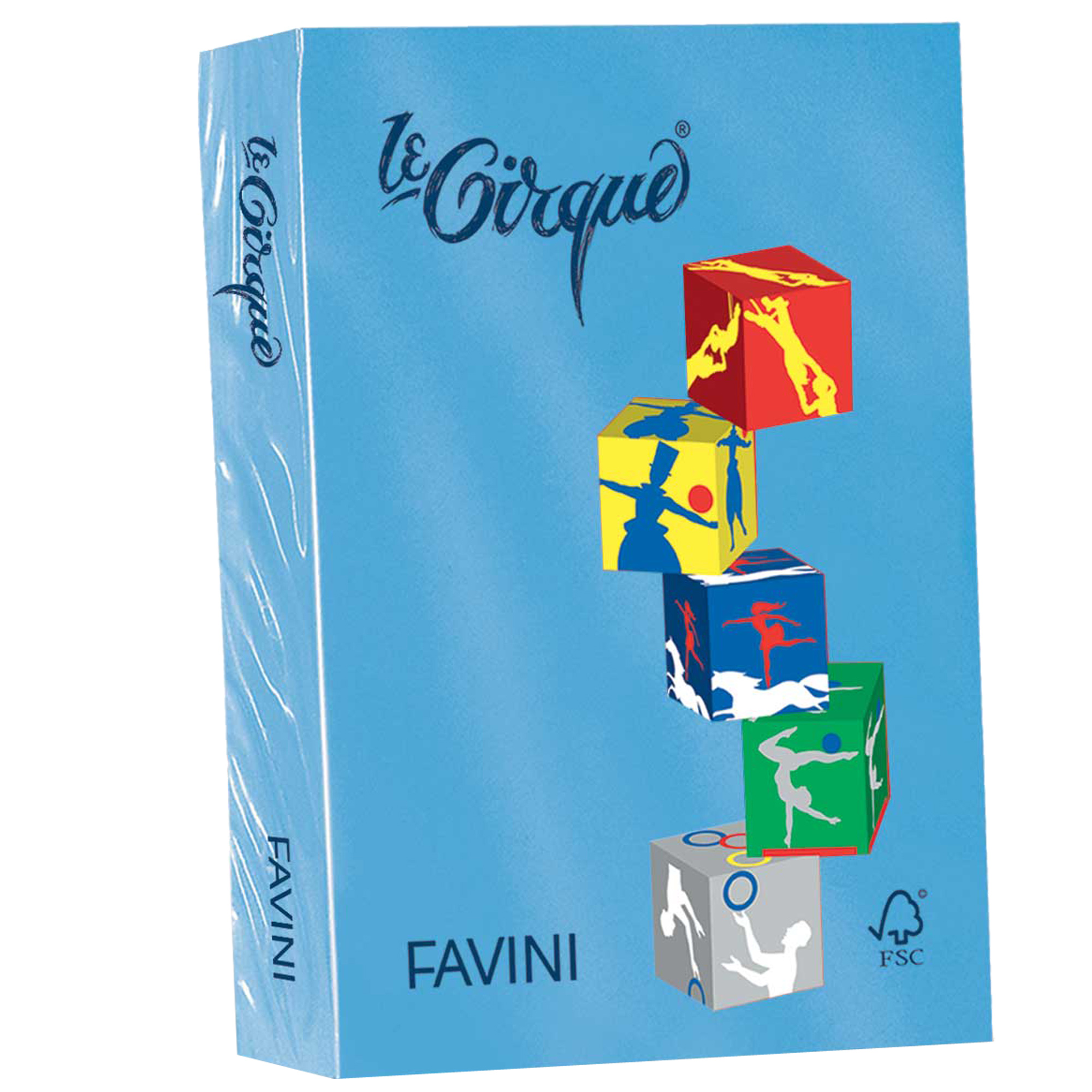 Carta Le Cirque - A4 - 80 gr - azzurro reale 204 - Favini - conf. 500 fogli