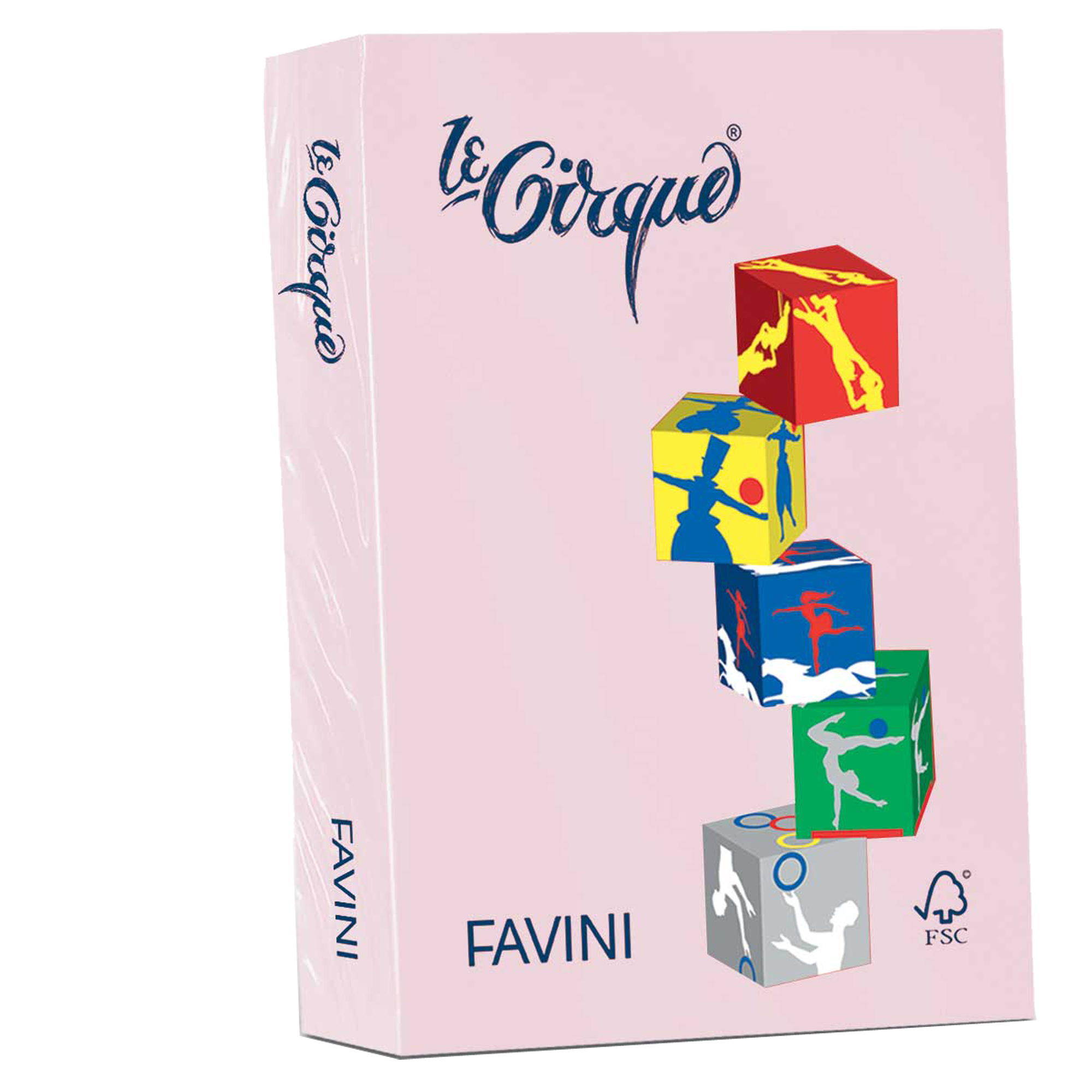 Carta Le Cirque - A4 - 160 gr - rosa pastello 108 - Favini - conf. 250 fogli