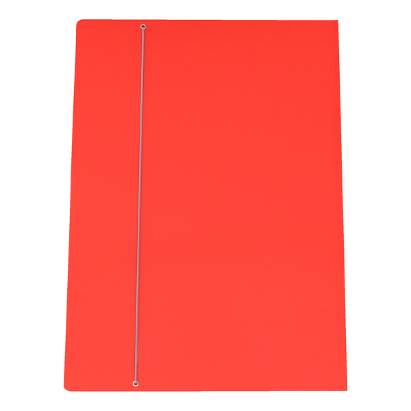 Cartellina con elastico - cartone plastificato - 50x70 cm - rosso - Cartotecnica del Garda