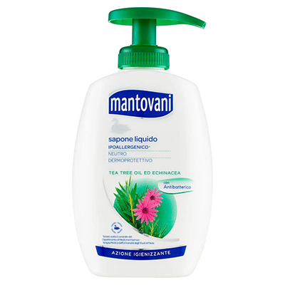 Mantovani sapone liquido con erogatore antibatterico ml.300